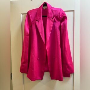 VICI hot pink blazer cape